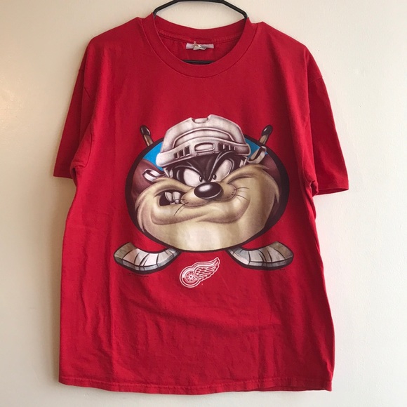 Tasmanian Devil Detroit Red Wings T-Shirt - Picture 1 of 4